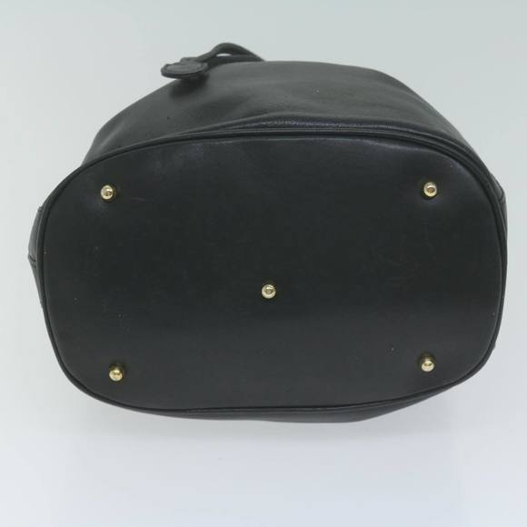 GUCCI Bamboo Hand Bag Leather Black 001 3754 1657 Auth ac2644 - Picture 5 of 16